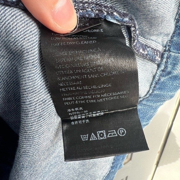 Free people light blue denim mini skirt size 0 - Picture 4 of 9